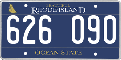 RI license plate 626090