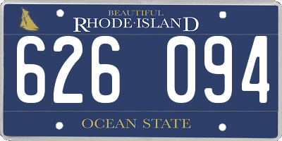RI license plate 626094