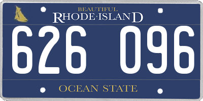 RI license plate 626096