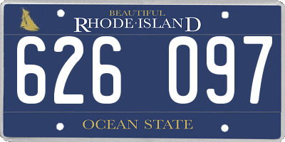 RI license plate 626097