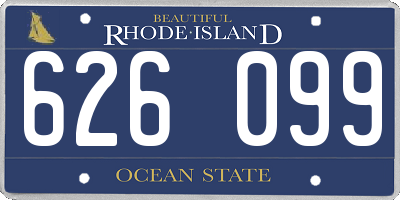 RI license plate 626099