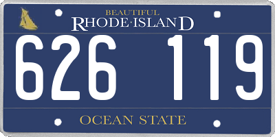 RI license plate 626119