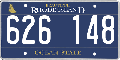 RI license plate 626148