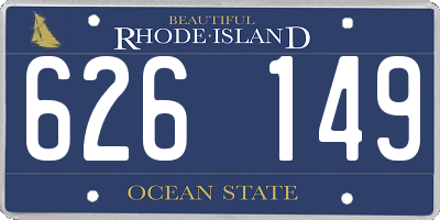 RI license plate 626149