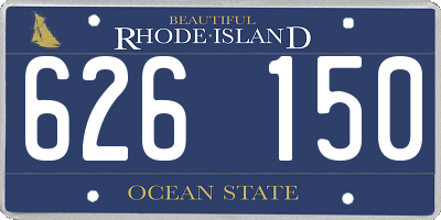 RI license plate 626150