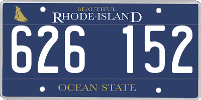 RI license plate 626152