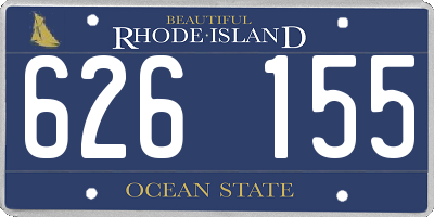 RI license plate 626155