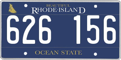 RI license plate 626156