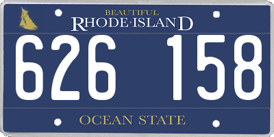RI license plate 626158
