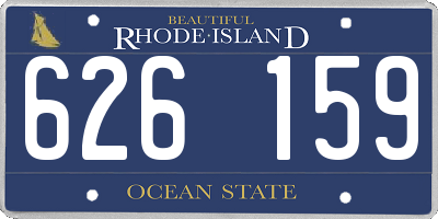 RI license plate 626159