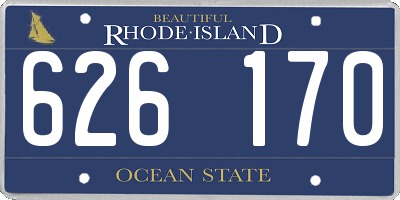 RI license plate 626170