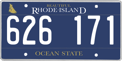 RI license plate 626171