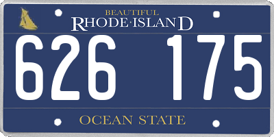 RI license plate 626175