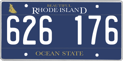 RI license plate 626176