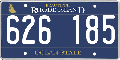 RI license plate 626185