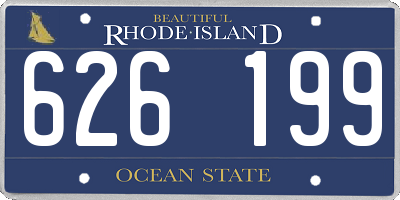RI license plate 626199
