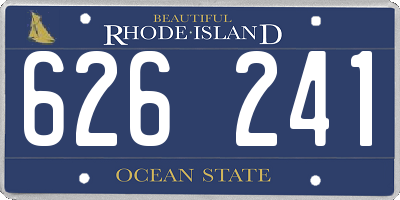 RI license plate 626241