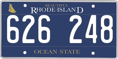 RI license plate 626248