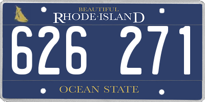 RI license plate 626271