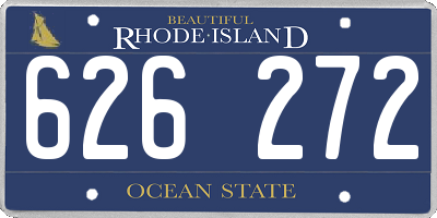 RI license plate 626272