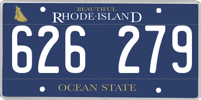 RI license plate 626279