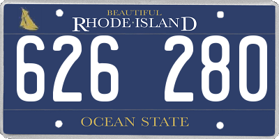 RI license plate 626280