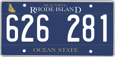 RI license plate 626281