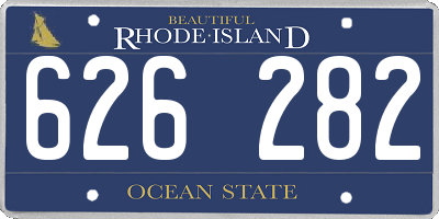 RI license plate 626282
