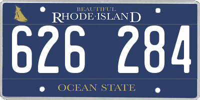 RI license plate 626284