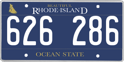 RI license plate 626286