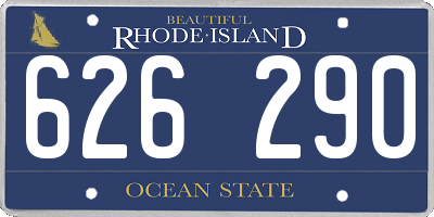 RI license plate 626290