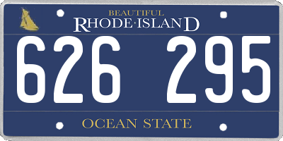 RI license plate 626295