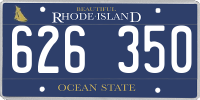 RI license plate 626350