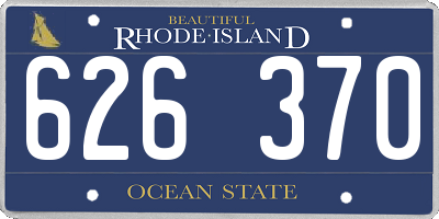 RI license plate 626370