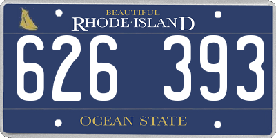 RI license plate 626393