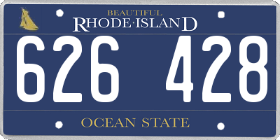 RI license plate 626428