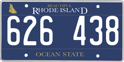 RI license plate 626438
