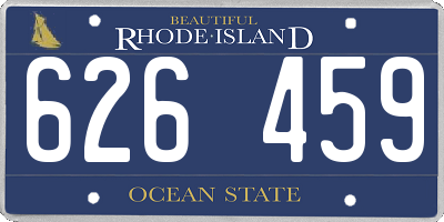 RI license plate 626459