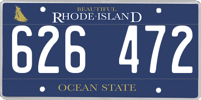 RI license plate 626472