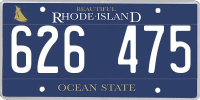 RI license plate 626475