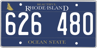 RI license plate 626480
