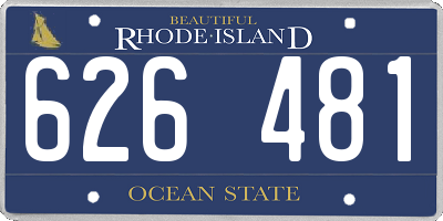 RI license plate 626481