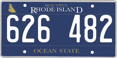 RI license plate 626482