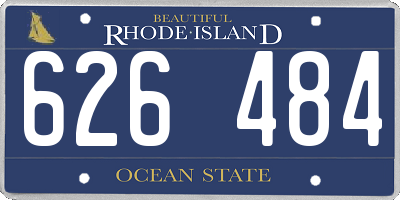RI license plate 626484