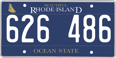 RI license plate 626486