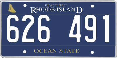 RI license plate 626491