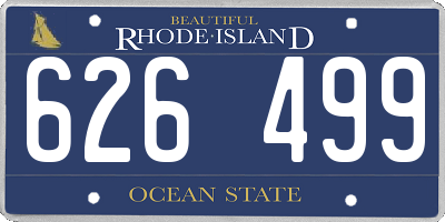 RI license plate 626499
