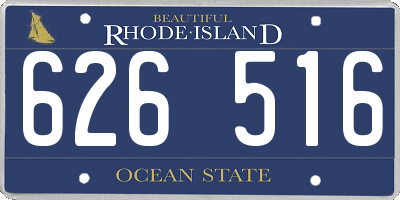 RI license plate 626516