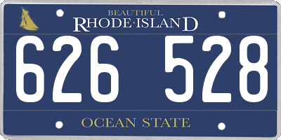 RI license plate 626528