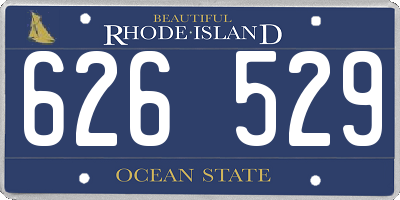 RI license plate 626529